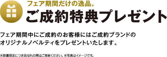 フェア期間だけの逸品。